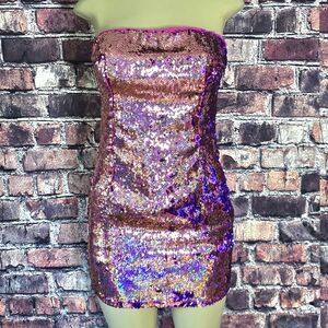 All the Rave Reversible Sequin Dress